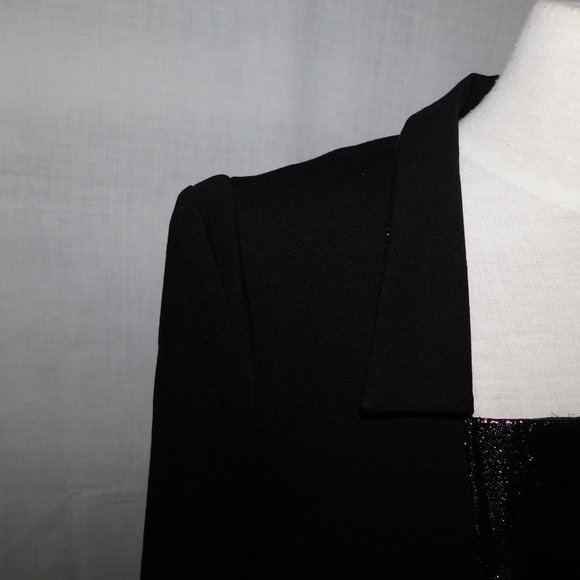 Yoana Baraschi Womens L Black Sparkle Detail Blazer - Picture 8 of 15